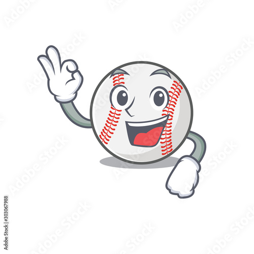 Mascot cartoon baseball the in okay shape