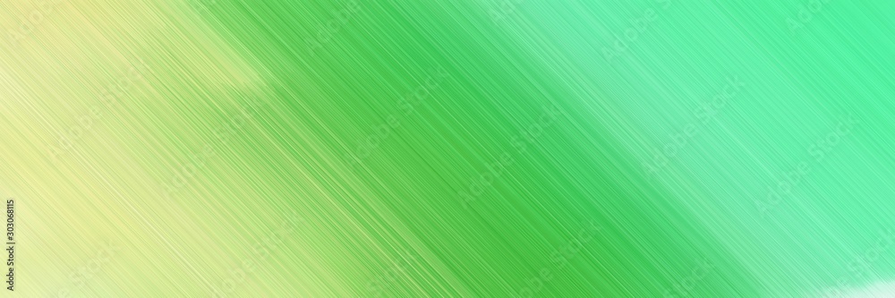horizontal background web banner with pastel green, khaki and medium aqua marine colors and space for text and image