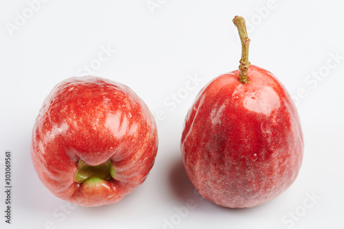 Raw rose apple fruit isolated