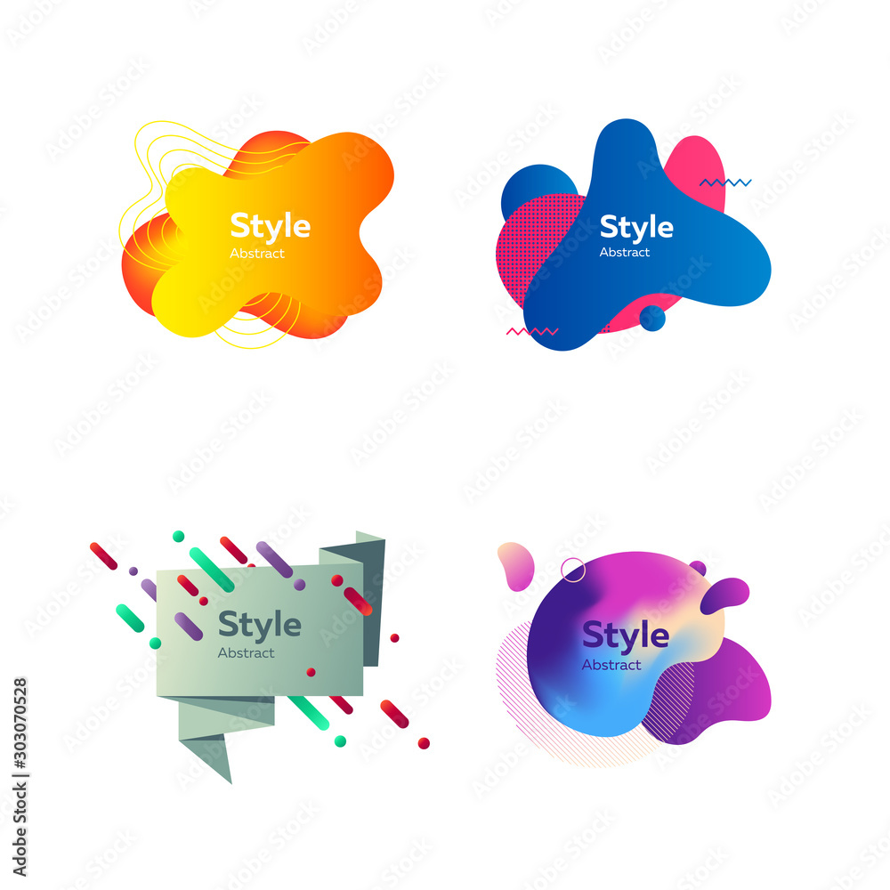 Badges set for advertising and logos Badges set for advertising and logos