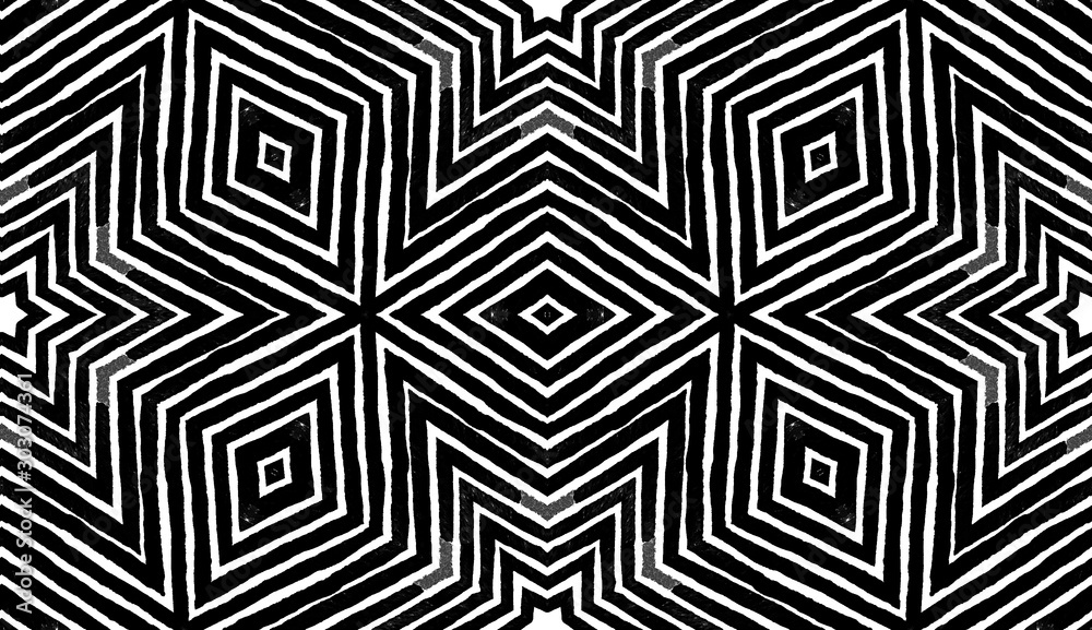 Dark black and white Geometric Watercolor. Dazzlin