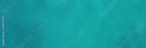 vintage abstract painted background with light sea green and teal colors and space for text or image. can be used as header or banner