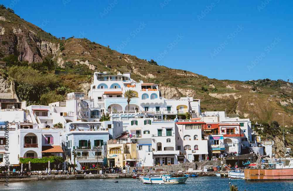 Fototapeta premium fishermen's houses on ischia island, italy