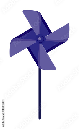 Wind spinner in blue color
