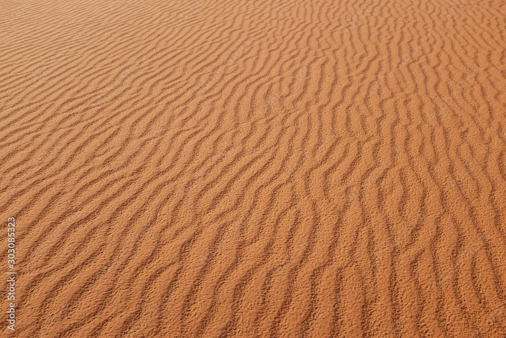 Desert sand patterns in Riyadh, Saudi Arabia. Natural patterns