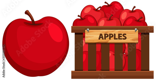 Basket full of apples