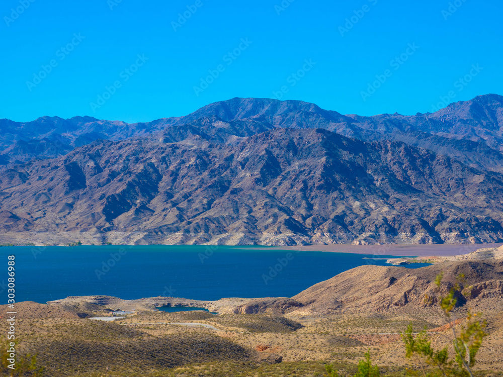 Lake Mead in Nevada und Arizona. Erholungs- und Wassertourismusgebiet im Südwesten der USA