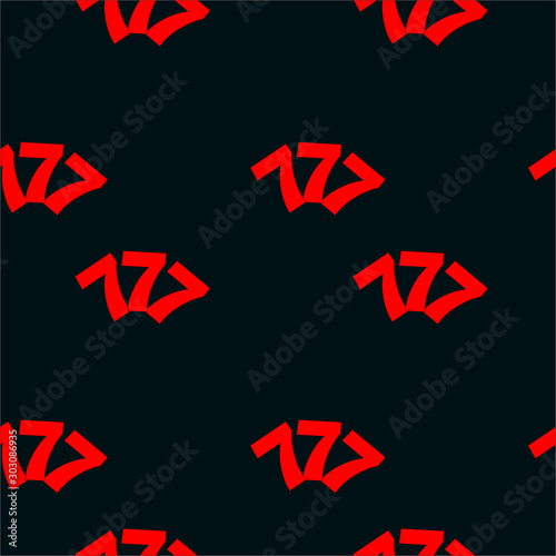 Seamless vector pattern king slots 777 casino. Vegas game concept illustration. Design for web page backgrounds, fabric, wallpaper, textile and decor