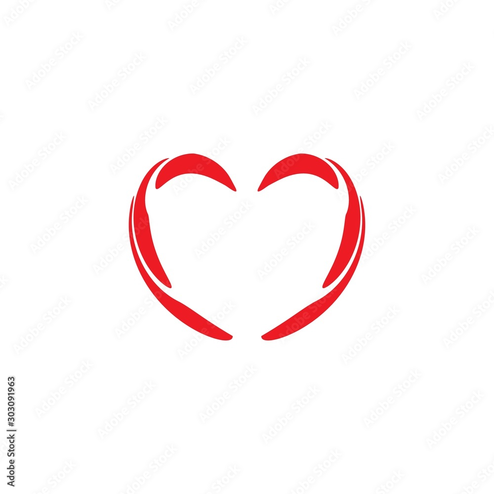 Heart card. Romantic love isolated icon on white background. Colorful symbol of valentine day and love. Template for t shirt, apparel, card, poster. Design element. Vector illustration.