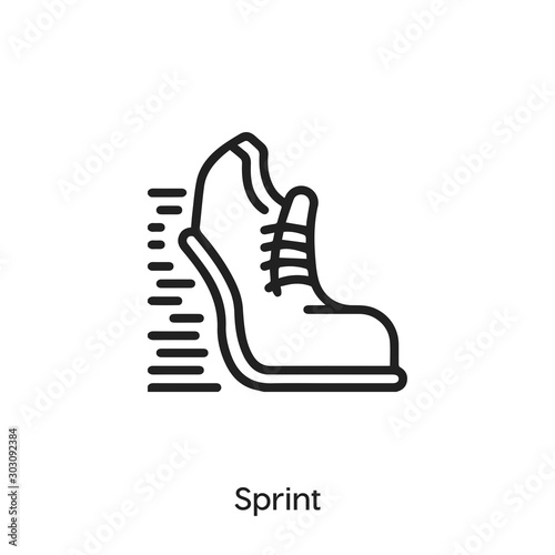 sprint icon vector symbol sign