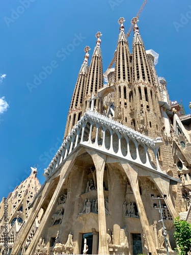 Photography Exterior of Sagrada Familia cathedral