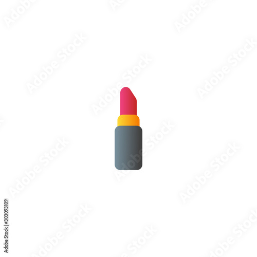 lipstick beautifies the lips Icon Vector