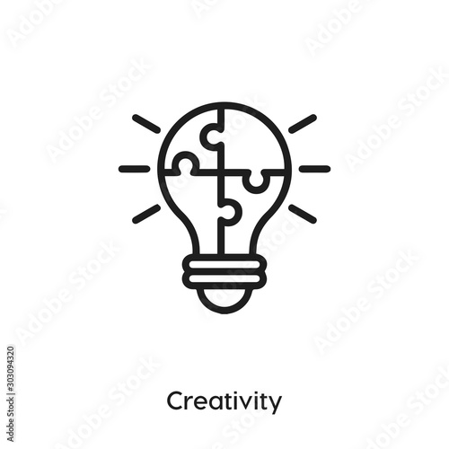 creativity icon vector