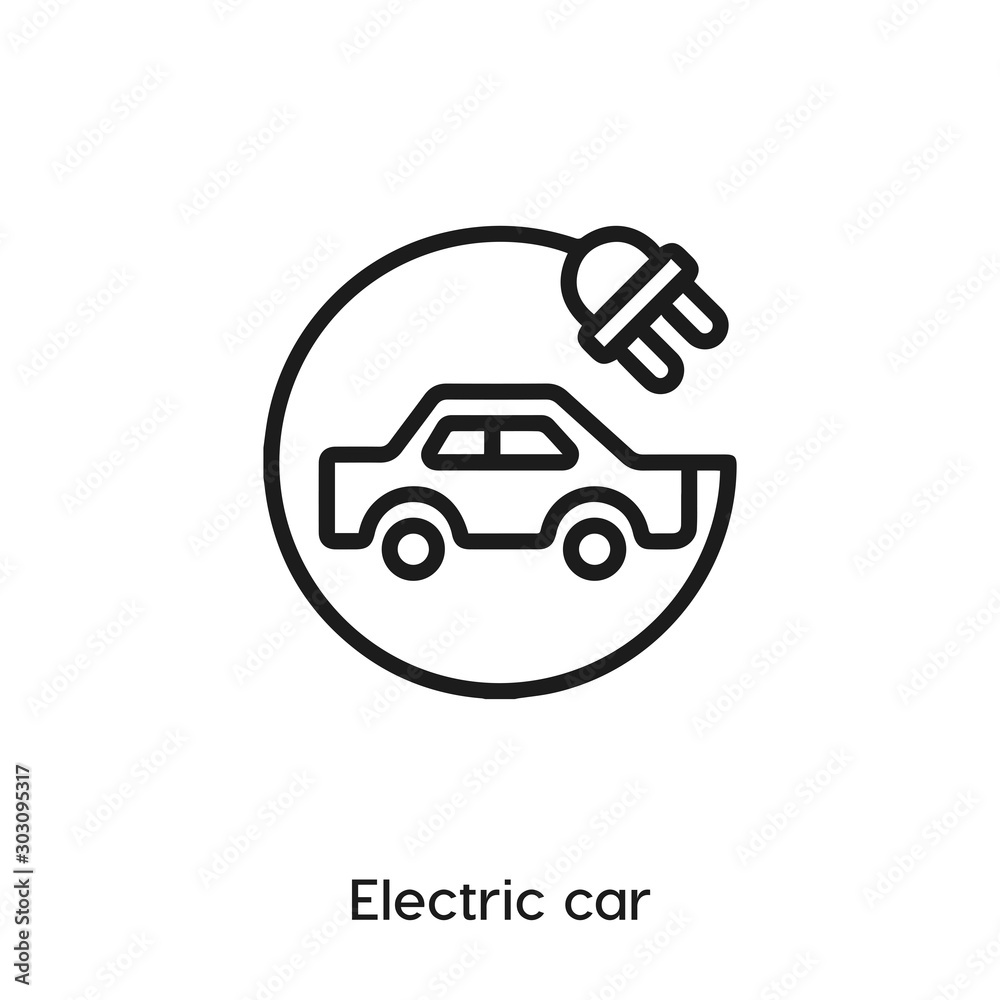 electric car icon vector electric car icon vector