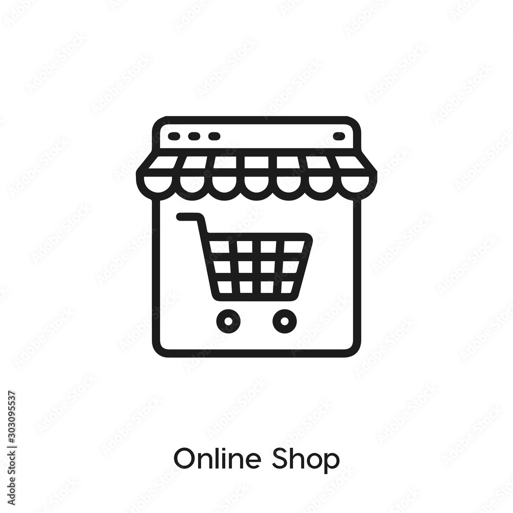 online shop icon vector online shop icon vector