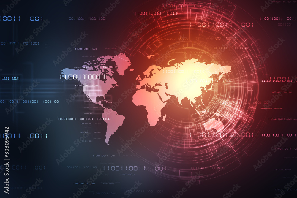 2d illustration world map abstract background 2d illustration world map abstract background