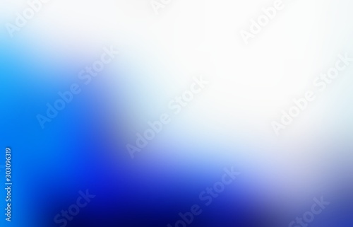 Deep blue wave on white empty background. Blur precious texture. Abstract sapphire  illustration. Defocused amethyst color soft pattern.