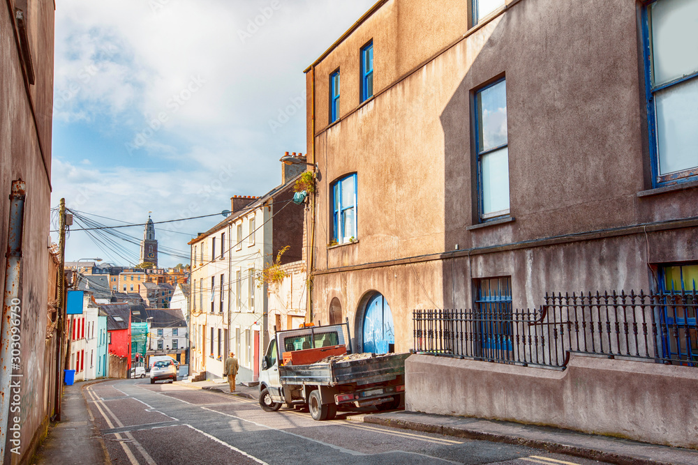 street in old Cork city, Ireland