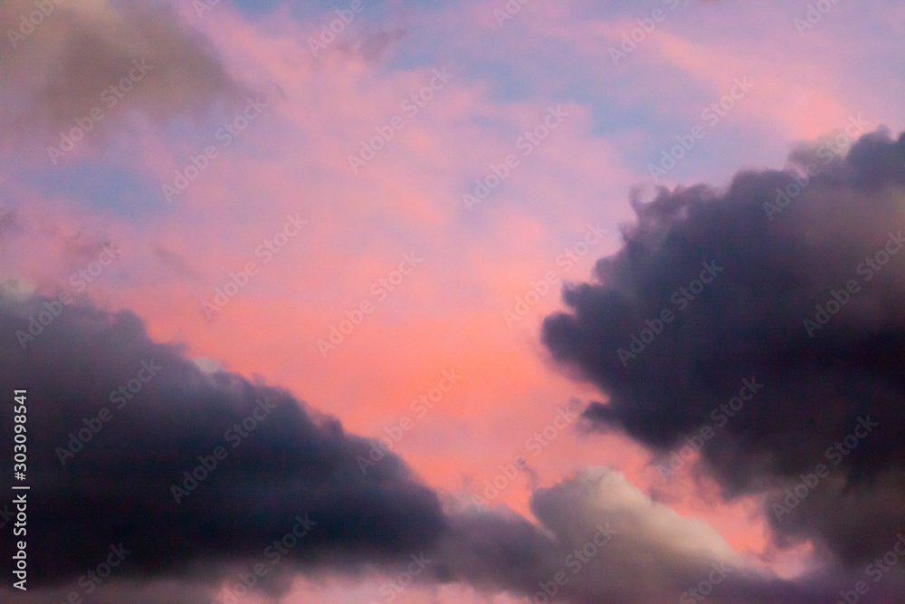 Sunset abstractions with clouds Sunset abstractions with clouds