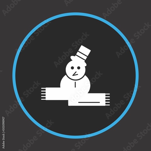 snow man icon for your project