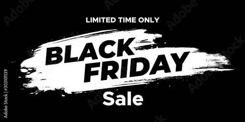 Black friday sale banner layout design photo