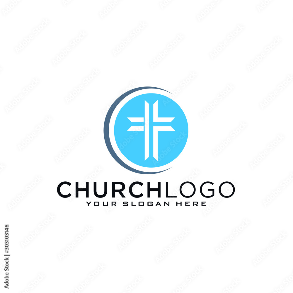 Church vector logo symbol graphic abstract template