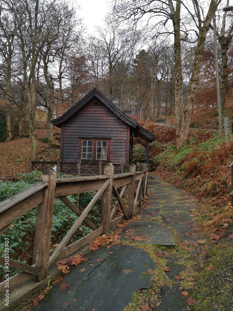 The Old Christie Mill in Christie Park Landås Bergen Norway The Old Christie Mill in Christie Park Landås Bergen Norway