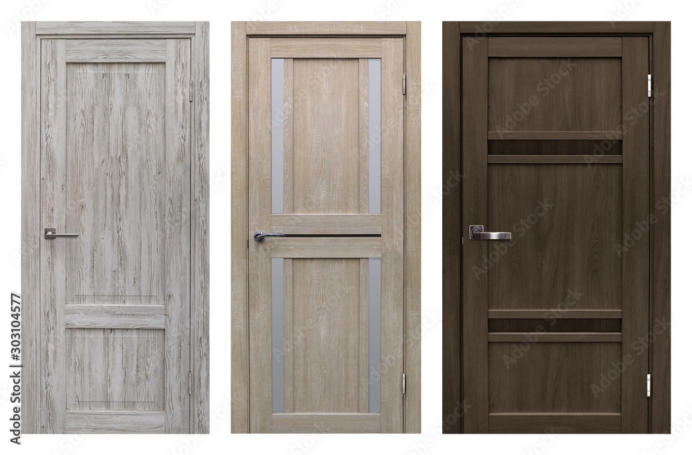Set of entrance doors (Interior wooden doors)	