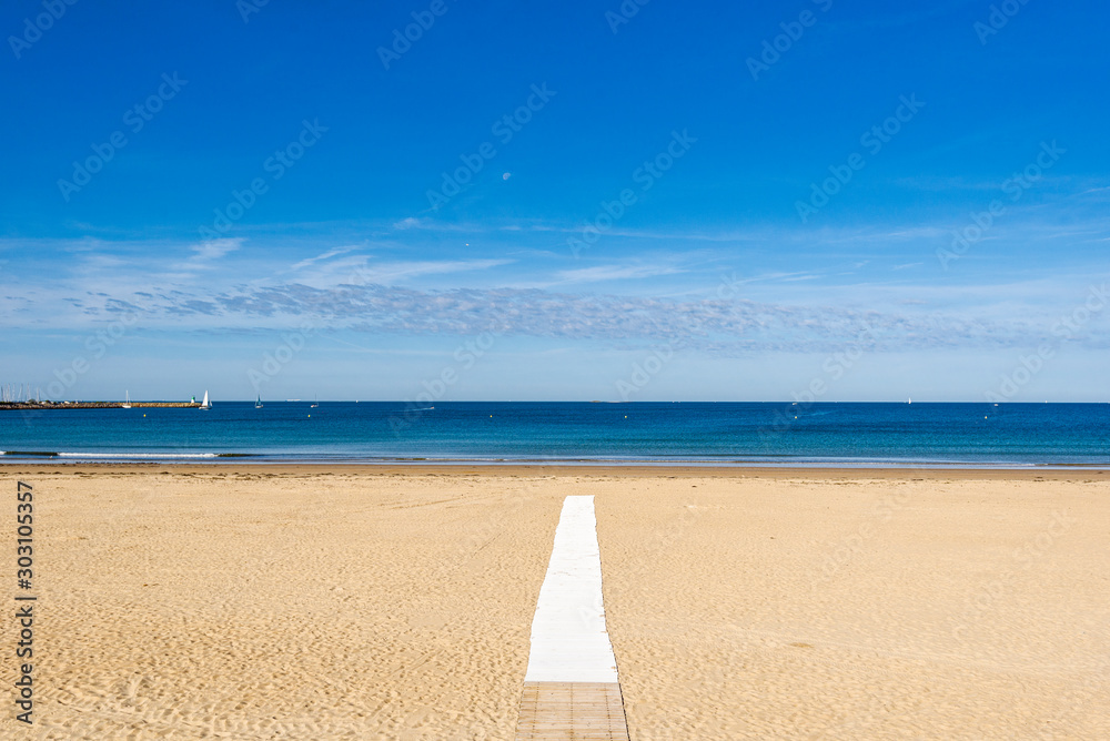  Pornichet beach, Loire-Atlantique department in western France