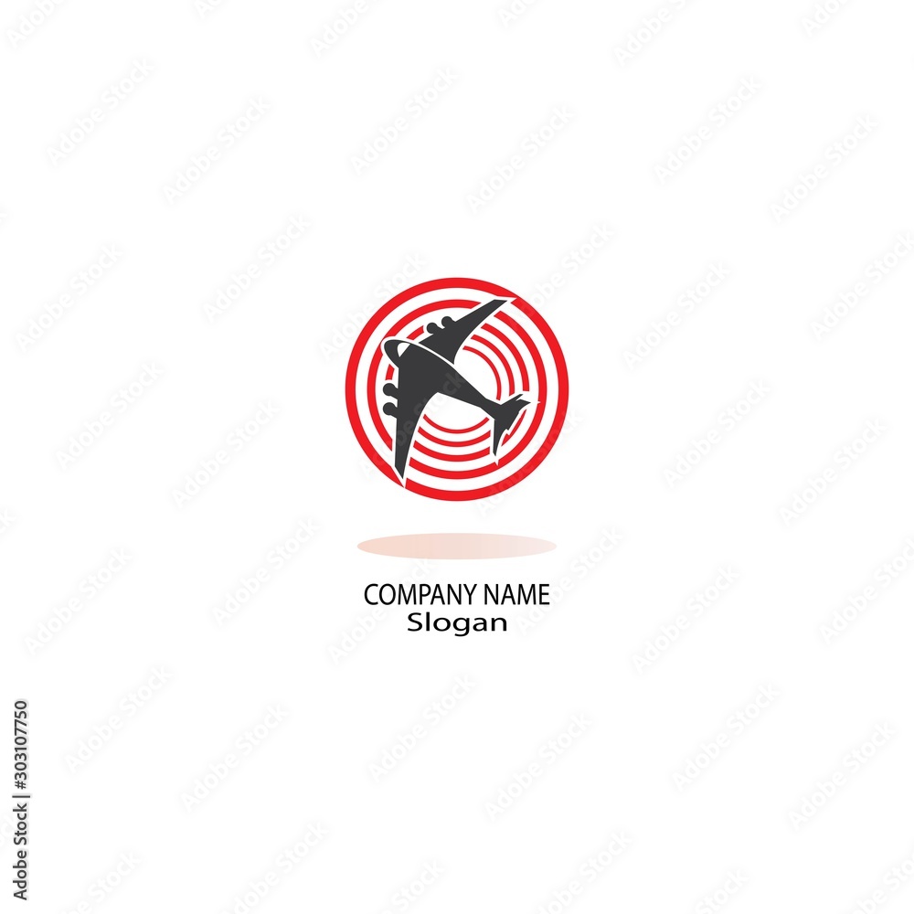 Plane logo vector illustration design template icon Plane logo vector illustration design template icon