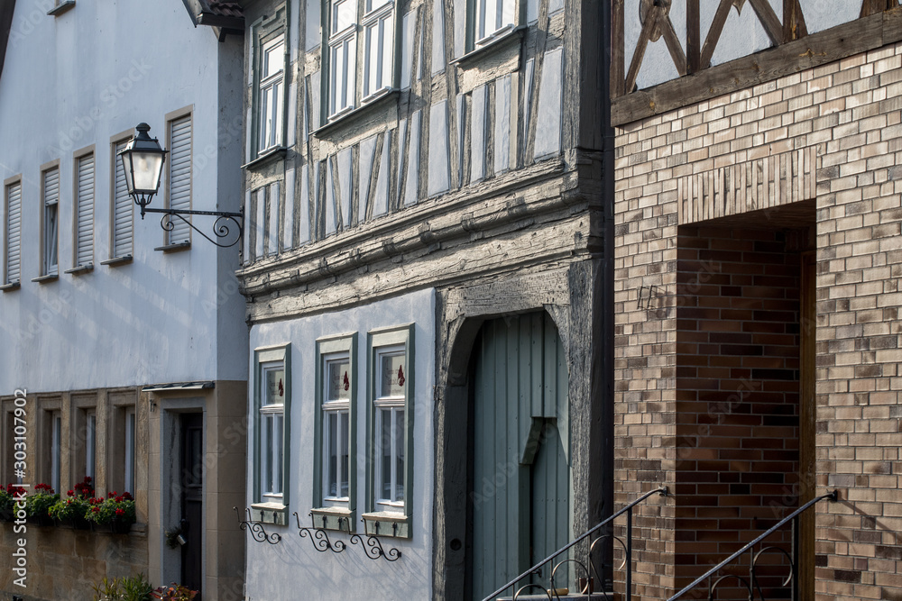 Fototapeta premium Fachwerk im fränkischen Sesslach