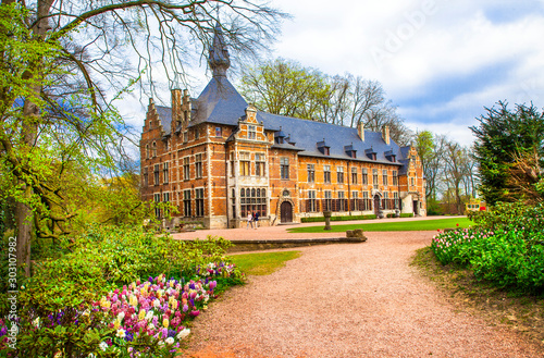 castles of Belgium -Groot-Bijgaarden with beautiful gardens photo