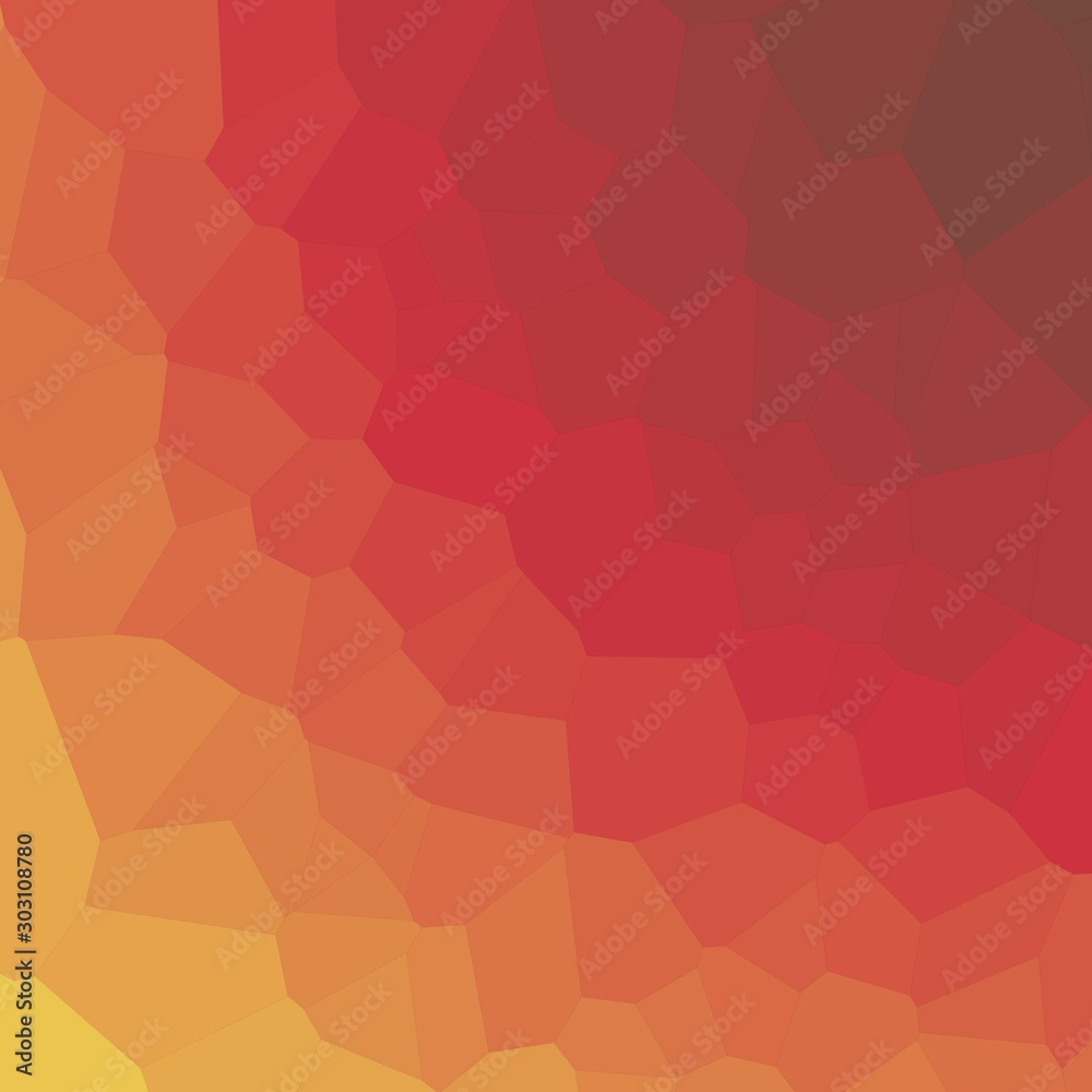 Fototapeta premium Sunset colors Abstract trianglify Generative Art background illustration