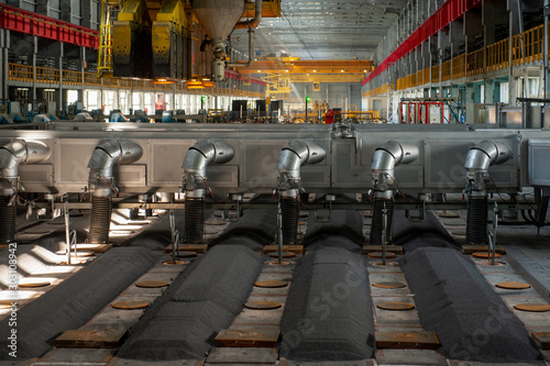 Aluminum plant. Automatic line for the production of anode paste and high-quality anodes for aluminum electrolysis cells. Safe environmental high-tech processes. Modern smelter