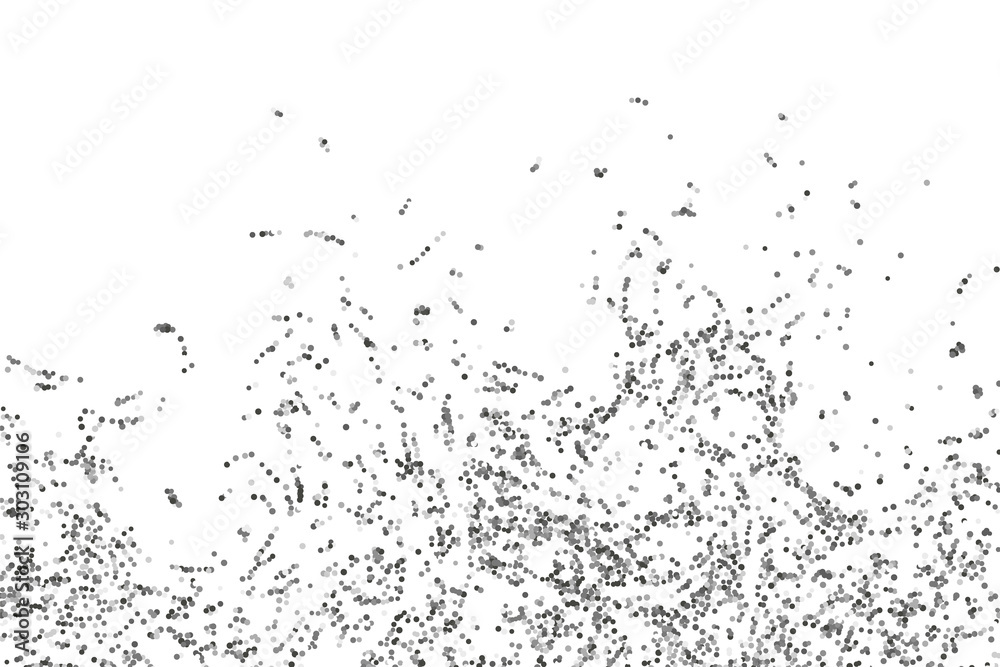 Silver confetti point. Silver confetti point.
