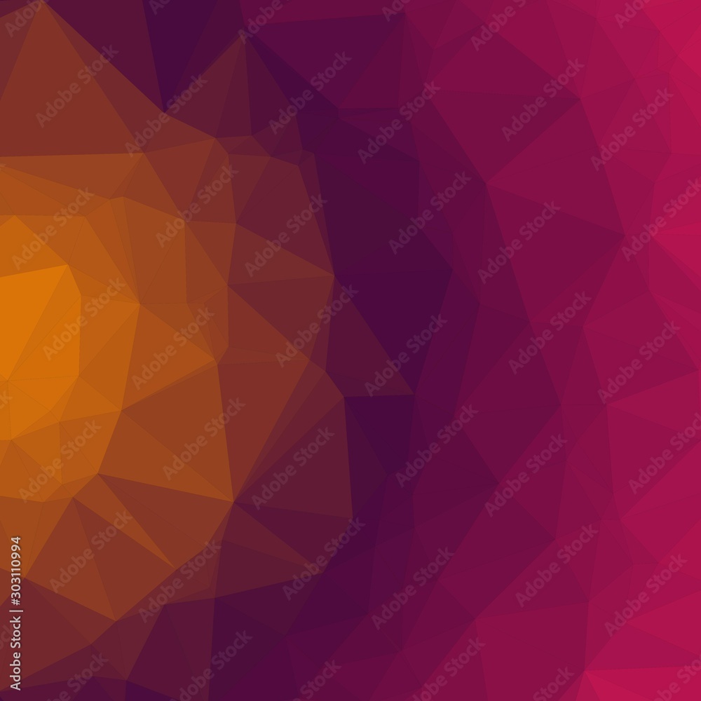 Obraz premium sunrise Color Abstract trianglify Generative Art background illustration