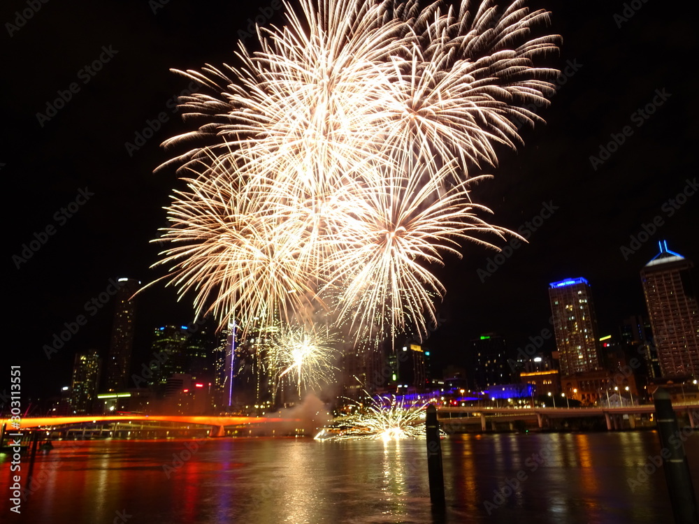 Naklejka premium fireworks