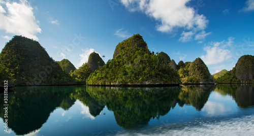 Picuresque landscape Wajag island, Raja Ampat, Indonesia photo