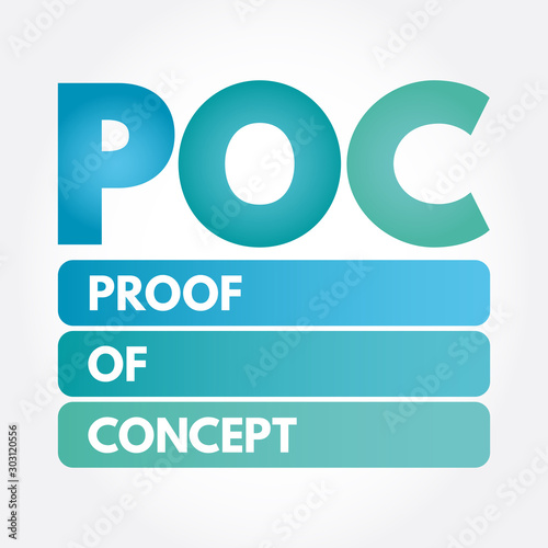 POC - Proof of Concept acronym, business concept background