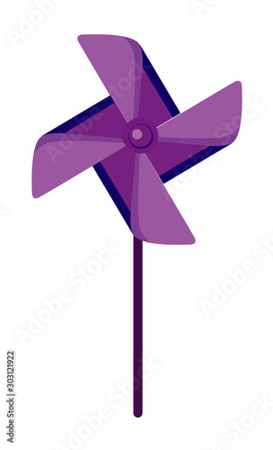 Wind spinner in purple color