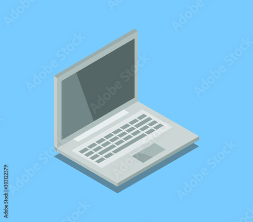 isometric laptop