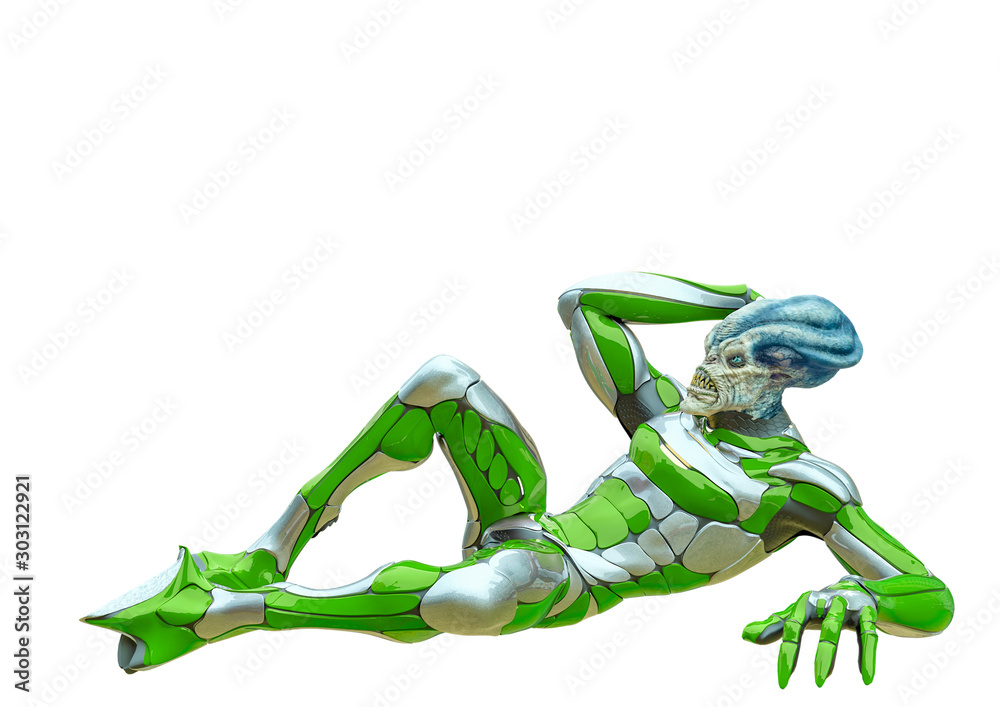 alien warrior is lying alien warrior is lying