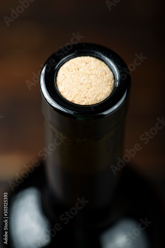 cork in a bottle of wine