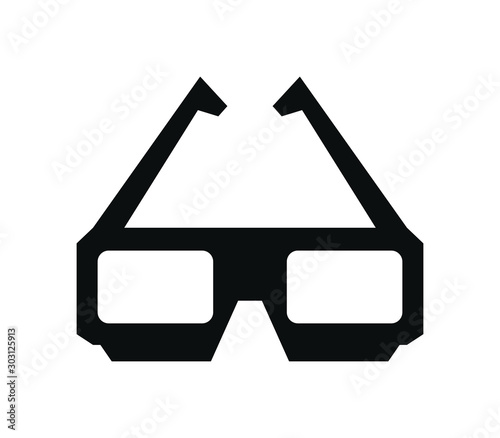 3d cinema glasses icon
