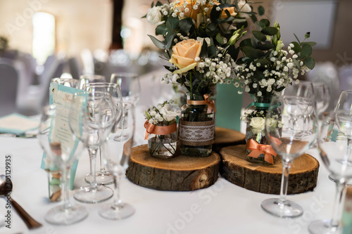 elegant table setting - wedding