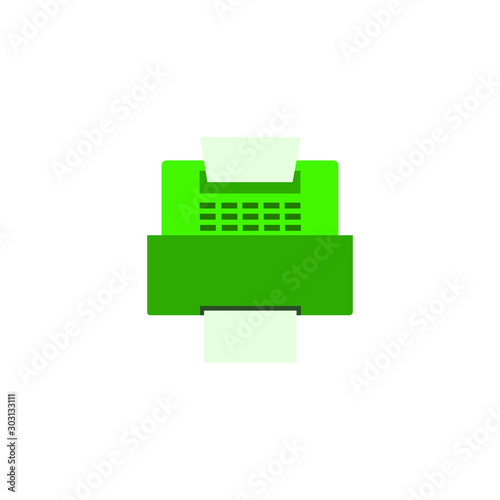 printer icon vector illustration logo template