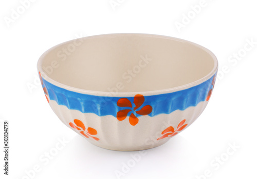 empty bowl isolated on white background