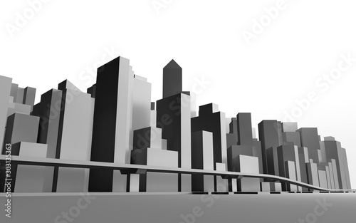                3D                            Cityscape