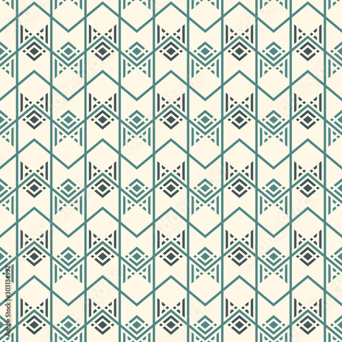 Arrow fletching seamless pattern. Repeated chevron, zigzag wallpaper. Tribal and ethnic motif. Native americans ornament