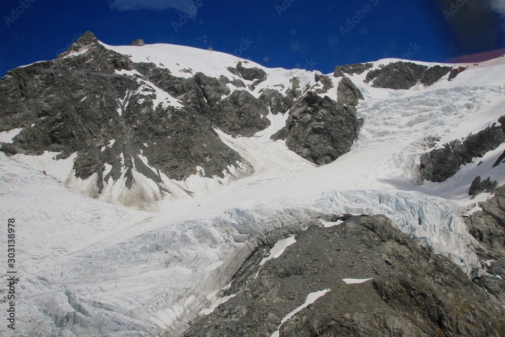 Bergkuppen am Franz Josef Glacier Neuseeland